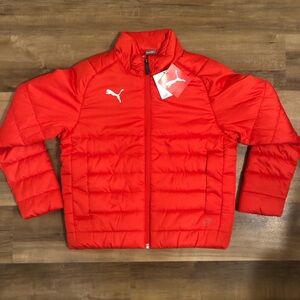 PUMA Kids Medium Red Puffer Jacket Winter Coat